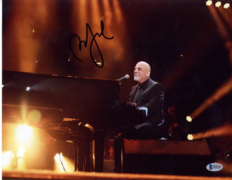 Billy Joel Signed On-Stage 8" x 10" Photograph At His Piano! (Beckett/BAS)