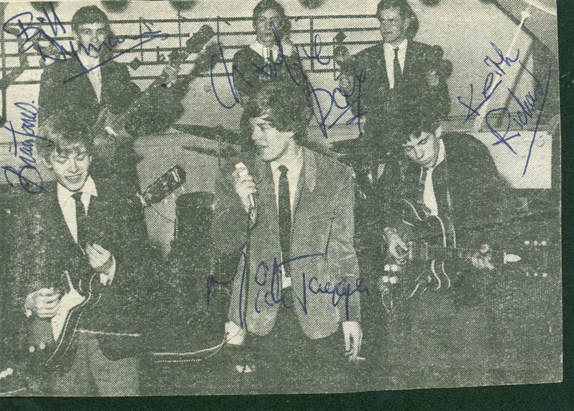 The Rolling Stones Vintage Group Signed 4" x 5.25" Magazine Photo w/ Jones! (REAL/Epperson)