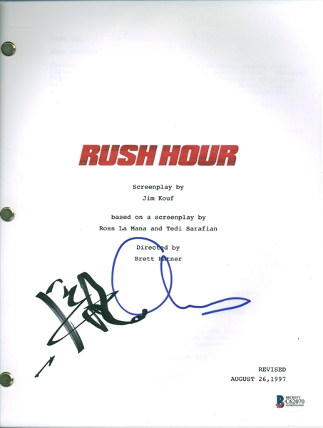 Jackie Chan & Chris Tucker  Signed Rush Hour Script (Beckett/BAS)