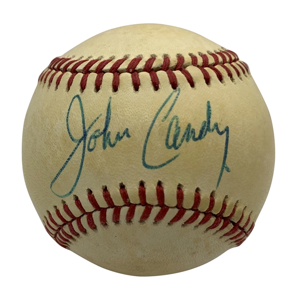Brewsters Millions: John Candy Rare Signed OAL Baseball (Beckett/BAS Guaranteed)