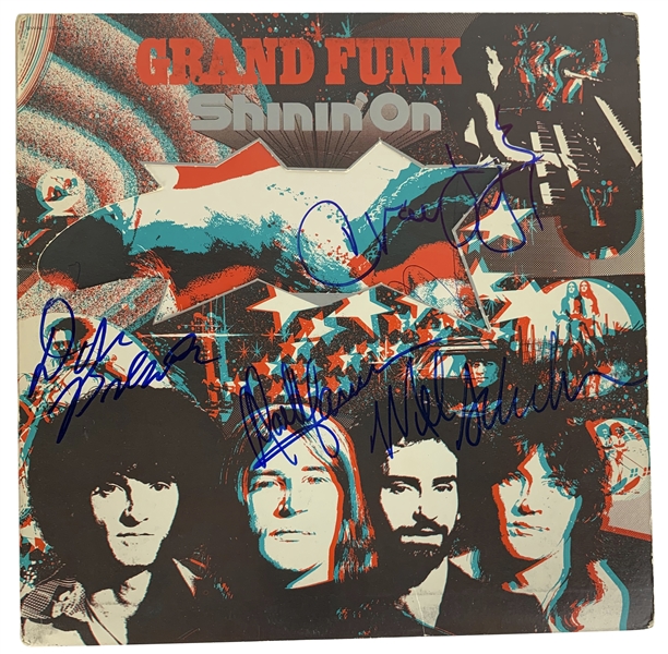 Grand Funk Railroad Group Signed "Shinin On" (JSA)