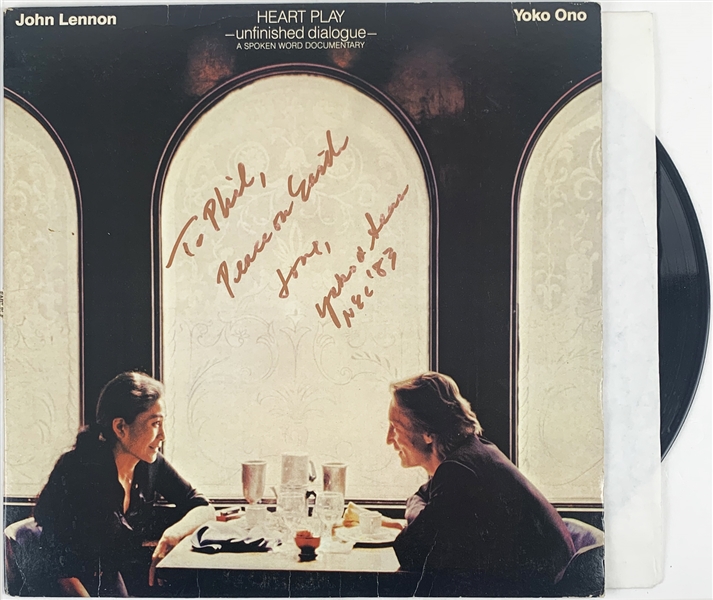 The Beatles: Yoko One Signed & Inscribed "Heart Play" Album :: Originally Gifted to Phil Spector! (Beckett/BAS Guaranteed)