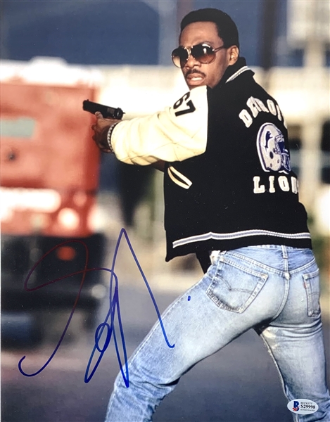 Eddie Murphy In-Person Signed 11" x 14" Color Photo from "Beverly Hills Cop" (Beckett/BAS COA)