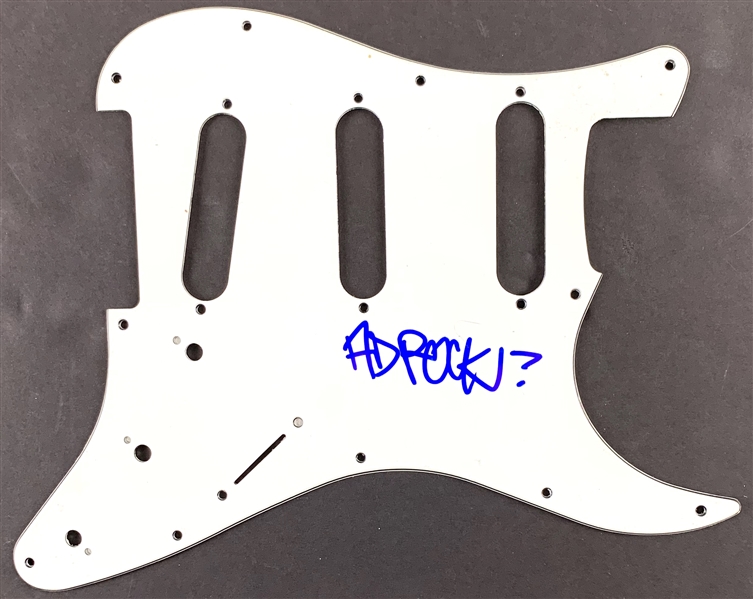 Beastie Boys: Ad Rock In-Person Signed Stratocaster Style Electric Guitar Pickguard (John Brennan Collection)(Beckett/BAS Guaranteed)