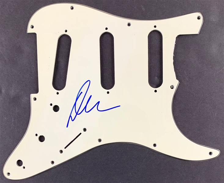 Dave Navarro In-Person Signed Stratocaster Style Electric Guitar Pickguard (John Brennan Collection)(Beckett/BAS Guaranteed)