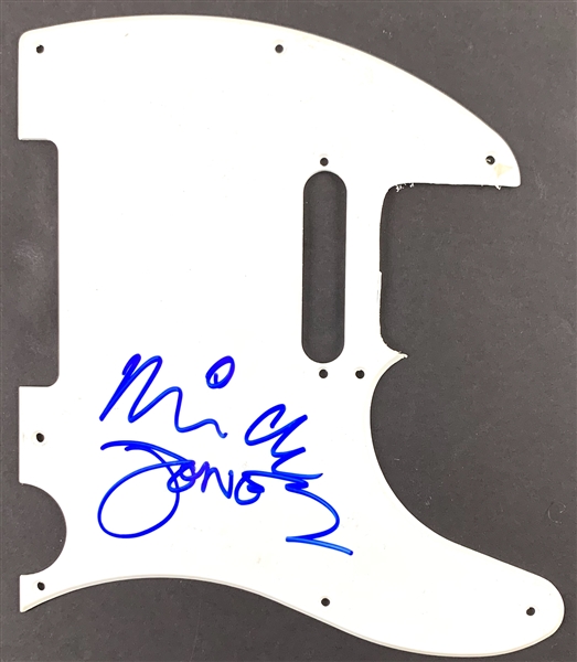 The Clash: Mick Jones In-Person Signed Telecaster Style Electric Guitar Pickguard (John Brennan Collection)(Beckett/BAS Guaranteed)