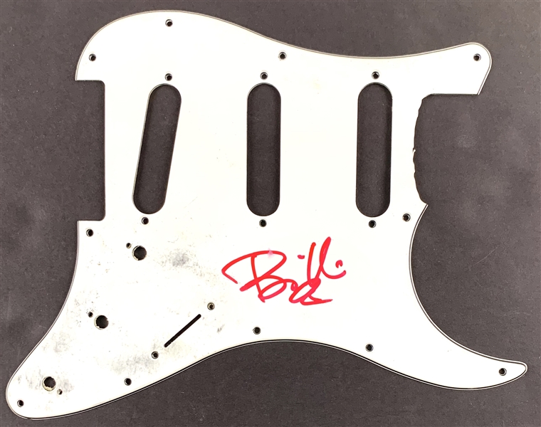 Green Day: Billie Joe Armstrong In-Person Signed Stratocaster Guitar Pickguard (John Brennan Collection)(Beckett/BAS Guaranteed)