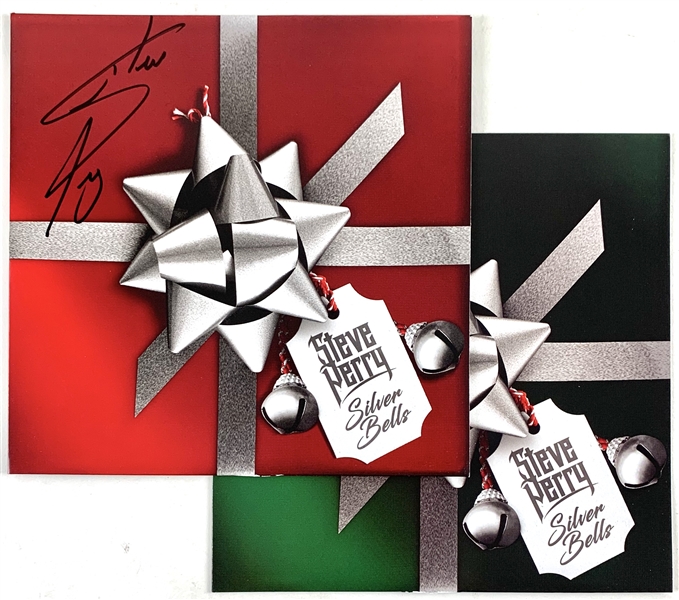 Journey: Steve Perry Signed "Silver Bells/Have Yourself A Merry Christmas" 7-Inch Double Album Set (Beckett/BAS Guaranteed)