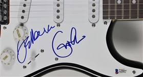 The Yardbirds' Guitarists: Eric Clapton & Jeff Beck Rare Dual-Signed Stratocaster-Style Guitar (Beckett/BAS)