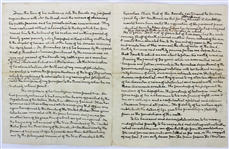 John Quincy Adams One-of-a-Kind Handwritten Eulogy Manuscript for Samuel L. Southard (Beckett/BAS)