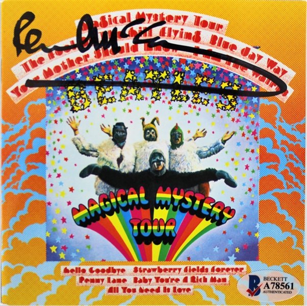 The Beatles: Paul McCartney Signed Magical Mystery Tour CD Insert (Beckett/BAS)