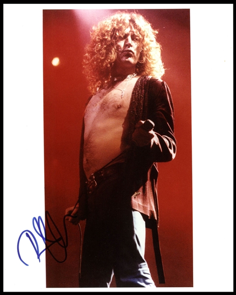 Led Zeppelin: Robert Plant Signed 8" x 10" Color Photograph (BAS/Beckett)