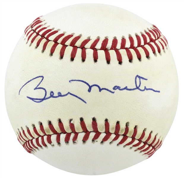 Billy Martin Signed OAL Baseball w/ Bold Autograph! (JSA)