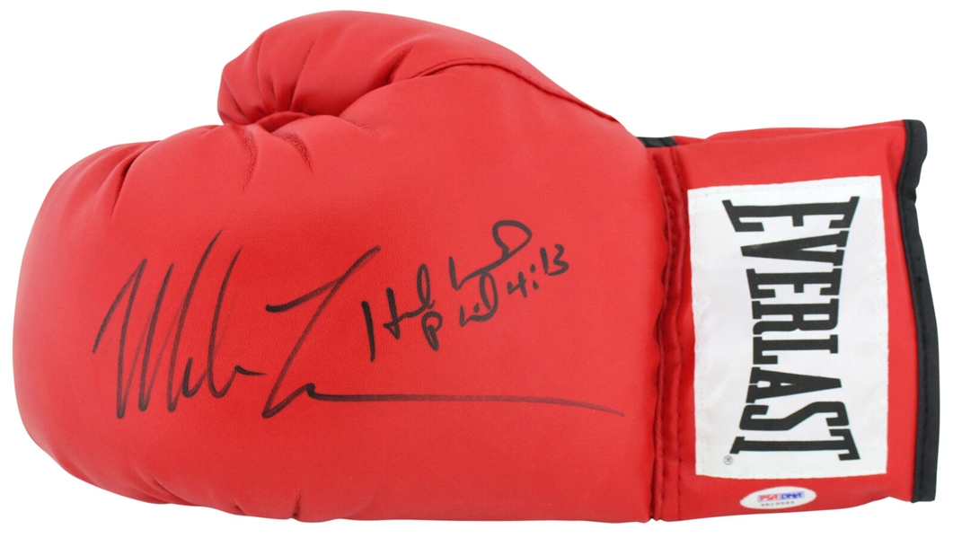 Mike Tyson & Evander Holyfield Dual-Signed Everlast Boxing Glove (PSA/DNA)