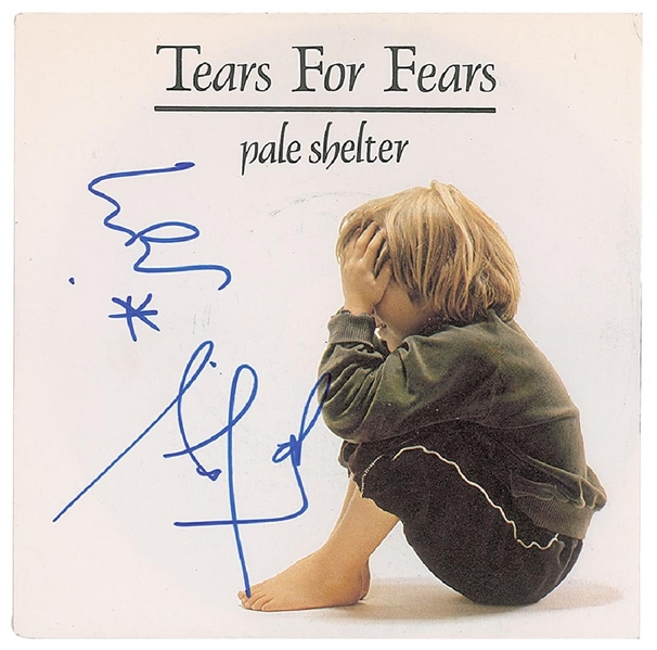 Tears for Fears Group Signed "Pale Shelter" 45 RPM Record (John Brennan Collection)(Beckett/BAS Guaranteed)