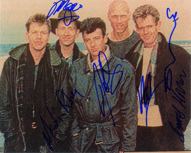 Midnight Oil Group Signed 8" x 10" Color Photograph (John Brennan Collection)(Beckett/BAS Guaranteed)