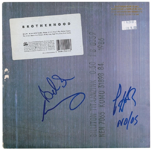 New Order Group Signed "Brotherhood" Promotional Album (John Brennan Collection)(Beckett/BAS Guaranteed)
