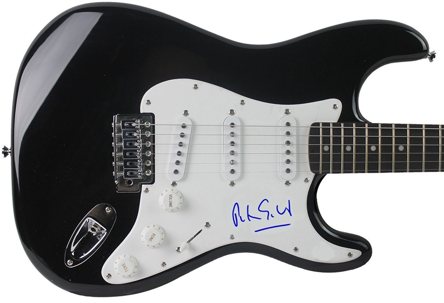 Peter Gabriel Signed Stratocaster Style Electric Guitar (John Brennan Collection)(Beckett/BAS Guaranteed)