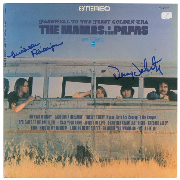The Mamas and Papas Signed Record Album with Michelle Phillips & Denny Doherty (John Brennan Collection)(Beckett/BAS Guaranteed)