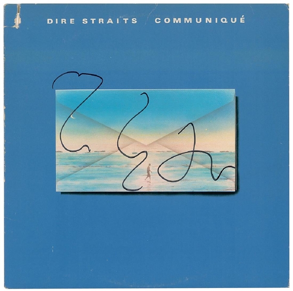 Dire Straits: Mark Knopfler Signed "Communique" Record Album (John Brennan Collection)(Beckett/BAS Guaranteed)