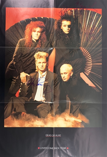 Dead or Alive Group Signed "Lover Come Back to Me" Remix Album with Signed Poster Insert (John Brennan Collection)(Beckett/BAS Guaranteed)