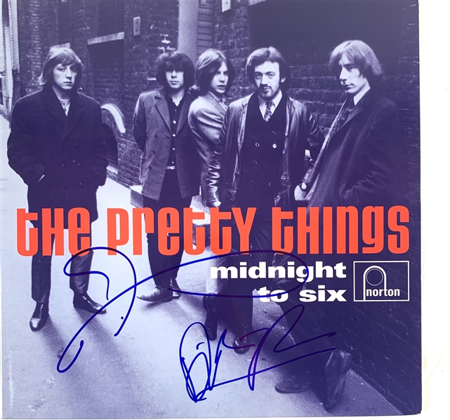 The Pretty Things: Phil May & Dick Taylor Signed "Midnight to Six" Record Album (John Brennan Collection)(Beckett/BAS Guaranteed)