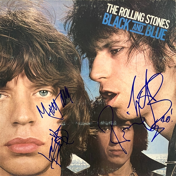 The Rolling Stones Near-Mint Group Signed "Black and Blue" Album! (John Brennan Collection)(JSA LOA)