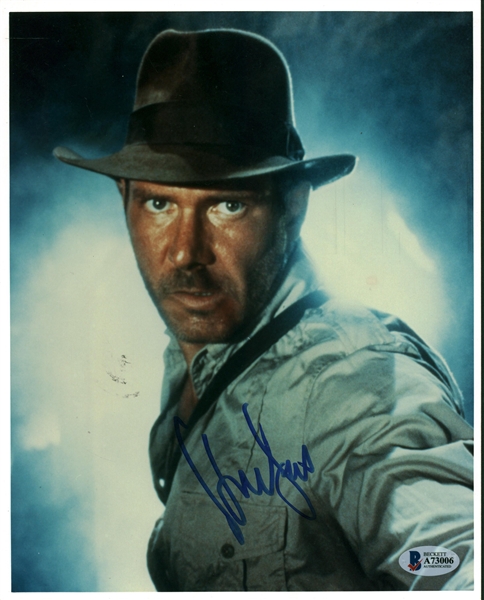Harrison Ford Signed 8" x 10" Color Indiana Jones Photograph (John Brennan Collection)(Beckett/BAS)