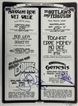 Bill Graham Presents Concert Series 1978: David Bowie & Phil Collins Rare Dual Signed 17 x 22 Poster (Beckett/BAS Guaranteed)