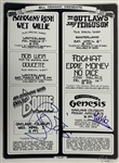 Bill Graham Presents Concert Series 1978: David Bowie & Phil Collins Rare Dual Signed 17" x 22" Poster (Beckett/BAS Guaranteed)