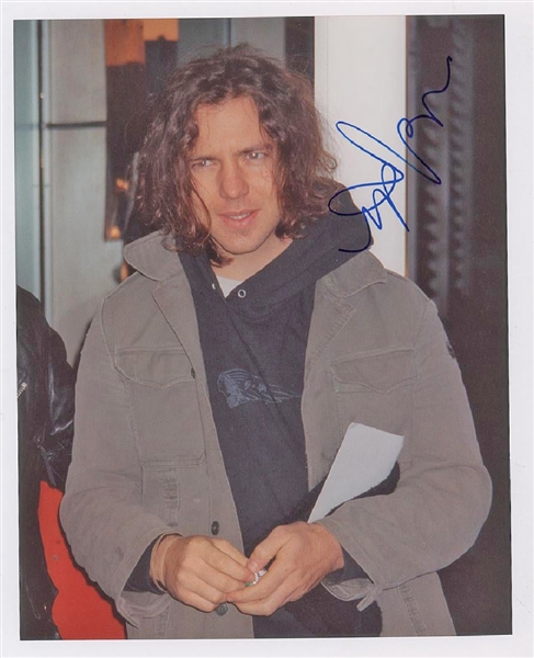Pearl Jam: Eddie Vedder In-Person Signed 11" x 13.75" Color Photo (John Brennan Collection)(Beckett/BAS Guaranteed)