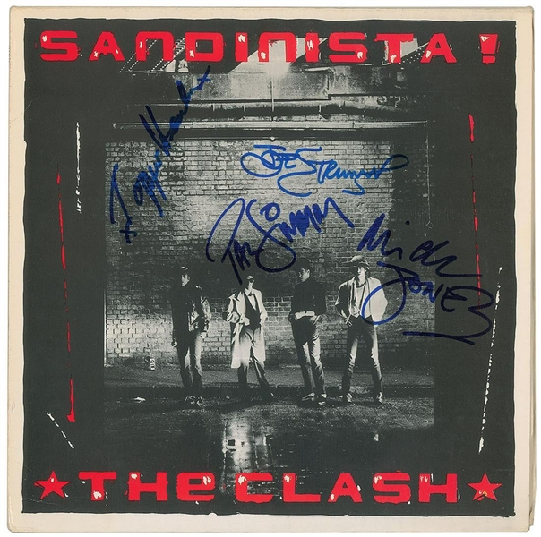 The Clash Rare Group Signed "Sandista!" Record Album (John Brennan Collection)(Beckett/BAS Guaranteed)