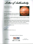 Kobe Bryant & Shaquille O'Neal Dual Signed Basketball (PSA/DNA)