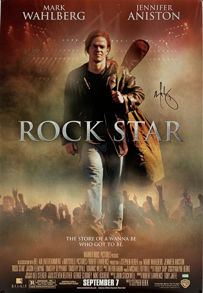 Mark Wahlberg Signed Doublesided "Rockstar" 27" x 40" Movie Poster (Celebrity Authentics & Beckett/BAS Guaranteed)