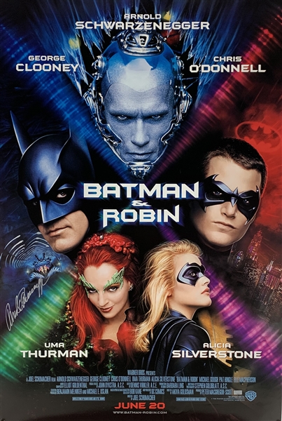 Arnold Schwarzenegger Signed "Batman & Robin" 27" x 40" Movie Poster (Celebrity Authentics & Beckett/BAS Guaranteed)
