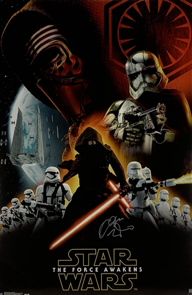 Adam Driver Signed "Star Wars: The Force Awakens" 27" x 40" Movie Poster (Celebrity Authentics & Beckett/BAS Guaranteed)