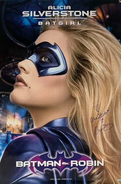 Alicia Silverstone Signed "Batman & Robin" 27" x 40" Movie Poster (Celebrity Authentics & Beckett/BAS Guaranteed)