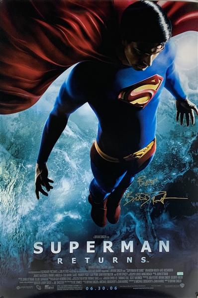 Brandon Routh Signed "Superman Returns" - Double-sided 27" x 40" Movie Poster (Celebrity Authentics & Beckett/BAS Guaranteed)