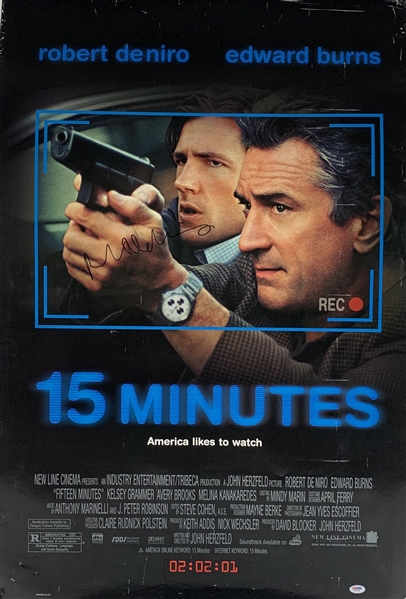 Robert DeNiro Signed "15 Minutes" 27" x 40" Movie Poster (PSA/DNA)