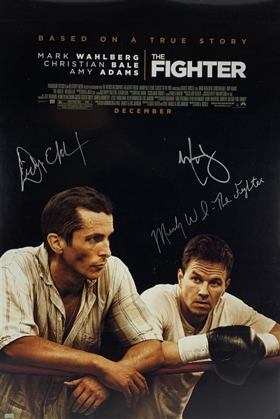 Dicky Eklund, Mickey Ward & Mark Wahlberg Multi-Signed "The Fighter" - Double Sided 27" x 40" Movie Poster (Celebrity Authentics)