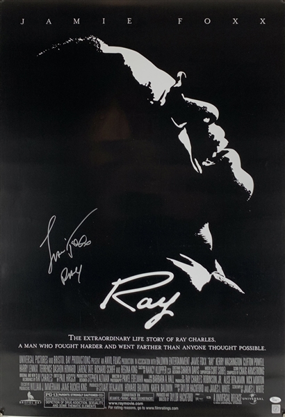 Jamie Foxx Signed "Ray" 27" x 40" Movie Poster (JSA)