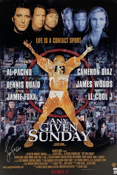Jamie Foxx Signed "Any Given Sunday" 27" x 40" Movie Poster (PSA/DNA)
