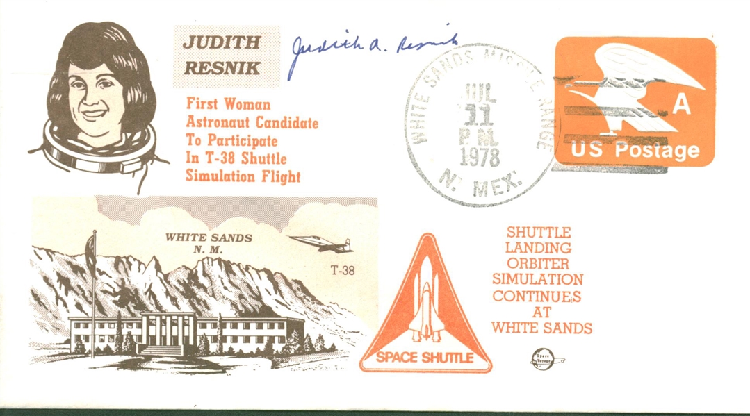 Judith Resnik Signed 1978 First Day Cover (Beckett/BAS Guaranteed)