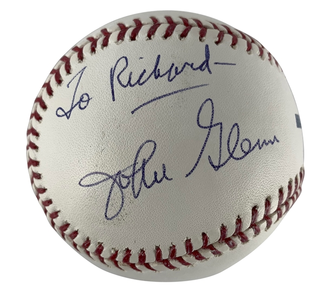 John Glenn Rare Single Signed Baseball (Beckett/BAS Guaranteed)
