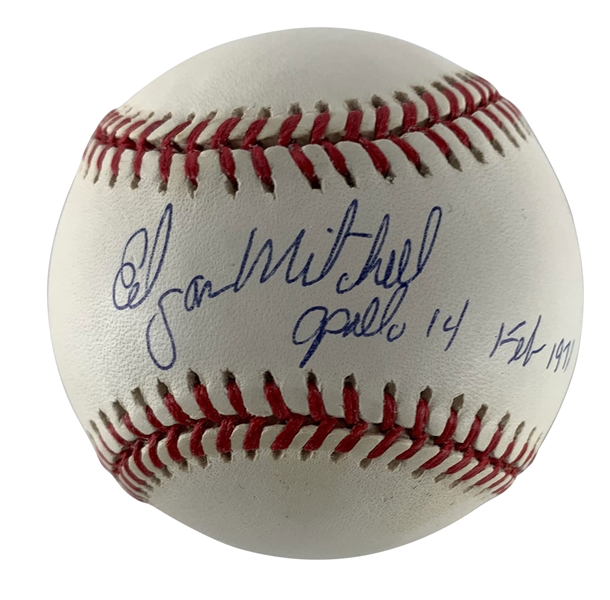 NASA: Edgar Mitchell Rare Single Signed OAL Baseball (Beckett/BAS Guaranteed)