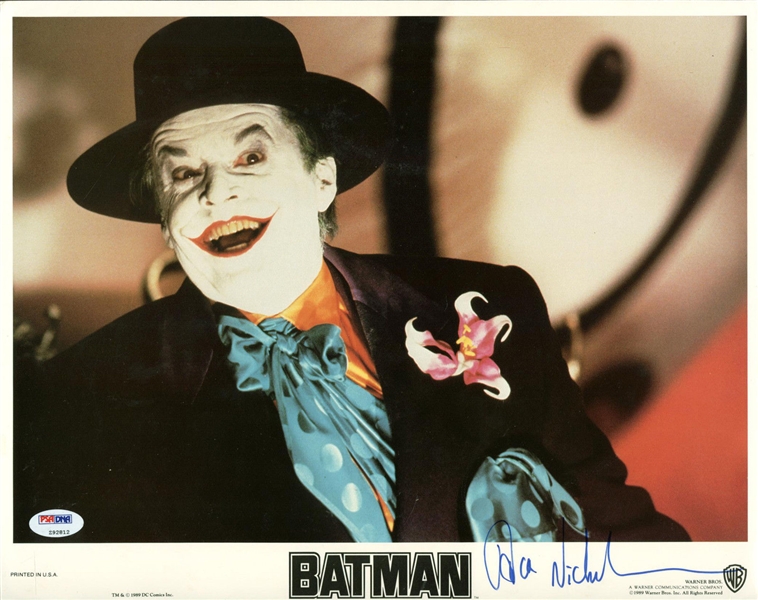 Jack Nicholson Signed "Batman" Original 11" x 14" Color Lobby Card (PSA/DNA)