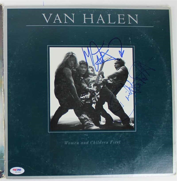 Van Halen: Michael Anthony & David Lee Roth Dual Signed "Women and Children First" Album (PSA/DNA)