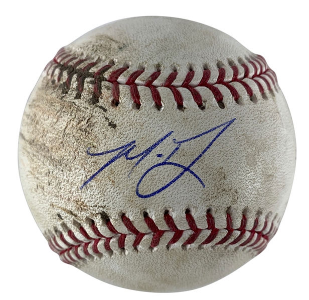 Madison Bumgarner Signed, Game Used & Pitched 2019 OML Baseball to Cody Bellinger! (MLB & PSA/DNA)