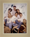 Friends ULTRA-RARE Cast Signed 11" x 14" Photograph w/ 6 Signatures (Beckett/BAS)