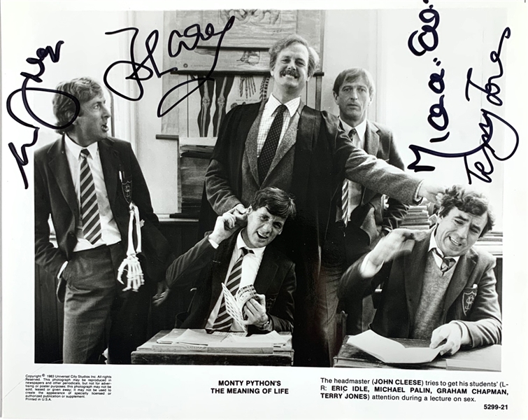 Monty Python Cast Signed 8" x 10" Publicity Photograph w/Idle, Cleese, Palin & Jones! (Beckett/BAS LOA)